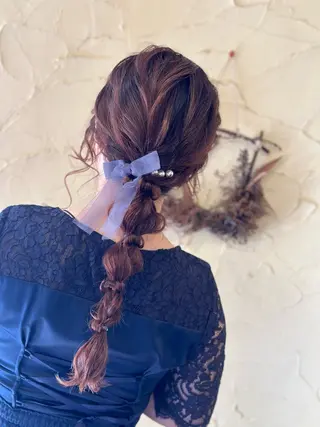 ロング 冨士 美織のヘアスタイル