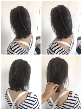 ミディアム カラー パーマ ヘアアレンジ メンズ 豊橋美容院 ソンリエのヘアスタイル