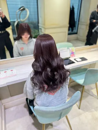 カラー 透明感ツヤカラー/ ゆうな💙のヘアスタイル