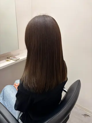 セミロング とき/髪質改善/透明 感カラー☘️のヘアスタイル