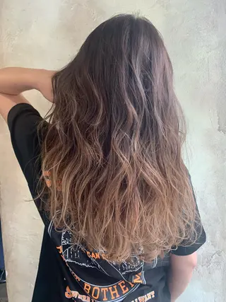 ロング カラー 沖縄東京2拠点美容師 mamicoのヘアスタイル