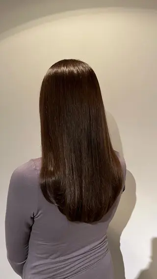 ロング カラー ミディアムレイヤー/ 艶カラー🎀 emiのヘアスタイル