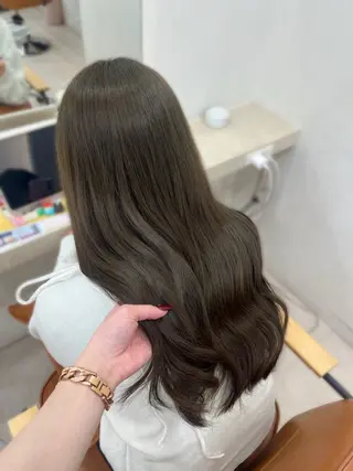 カラー ひなこ♡縮毛矯正/ 艶カラー🤍透明感のヘアスタイル
