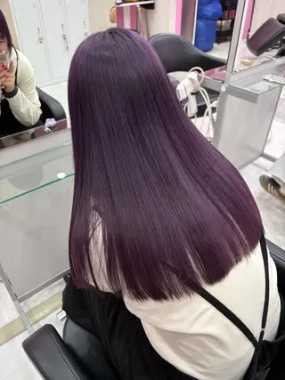 ロング カラー 艶カラー⏳ブリーチ Natsukiのヘアスタイル