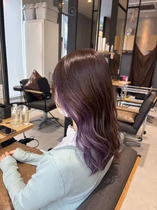 カラー konomi∗*ﾟ /暖色🍇/縮毛矯正のヘアスタイル