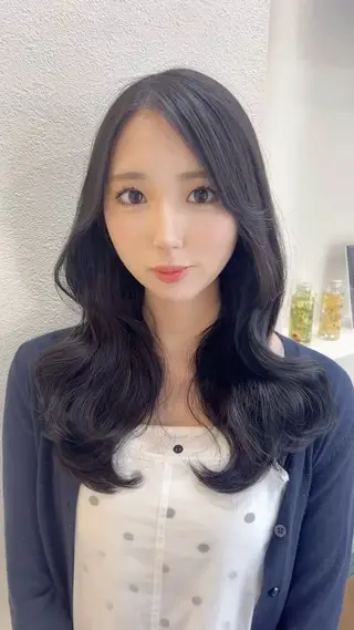 ロング カラー 韓国ヘア🤍ワンホン 🤍あやかのヘアスタイル