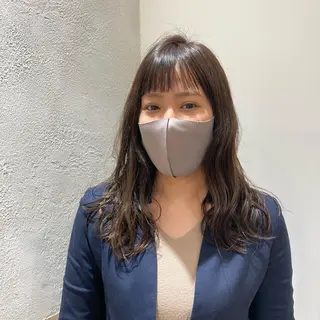 セミロング カラー パーマ 大阪ヴィーガンサロン KANAKOのヘアスタイル