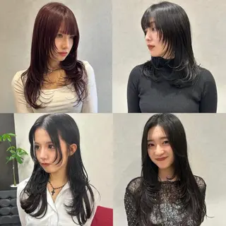 ロング レイヤー/インナー カラー🦋ルイのヘアスタイル