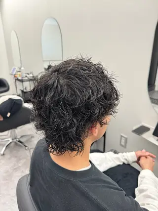 ミディアム カラー パーマ メンズ 【メッシュ×パーマ】 ❤️‍🔥Koukiのヘアスタイル