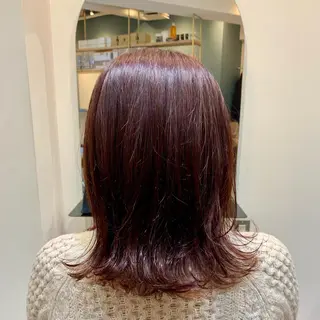 ミディアム カラー ヘアアレンジ REONA🪽✨薬院 レイヤーカット🫧のヘアスタイル