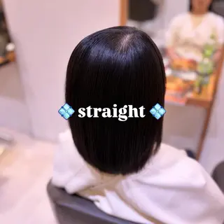 ショート 💎ツヤ髪ストレート カラー💎かのんのヘアスタイル