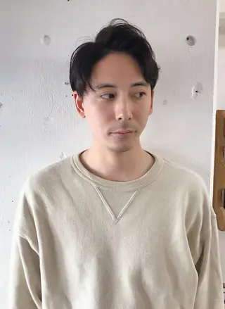 メンズ 髪質改善 縮毛矯正 ロングヘア サイトウのヘアスタイル