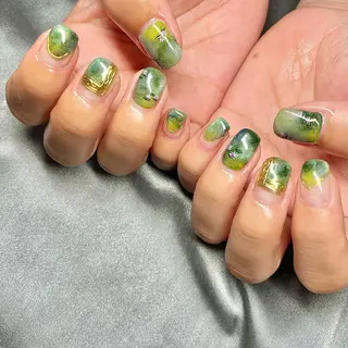 ショート カラー パーマ ヘアアレンジ メンズ キッズ ネイル マツエク・マツパ el. by Aoのネイルデザイン