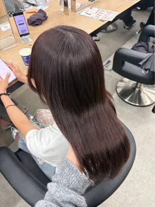 ロング miku/ラベンダー 透明感カラー🪻❤︎のヘアスタイル