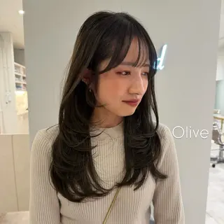 セミロング カラー NAKAHARA TSUKUSHIのヘアスタイル
