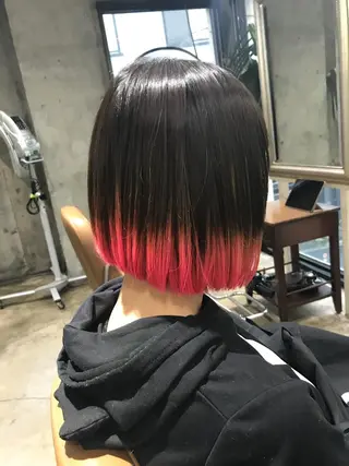 ショート カラー パーマ ヘアアレンジ メンズ キッズ ネイル マツエク・マツパ サロンドミルク 渋谷高比良のヘアスタイル