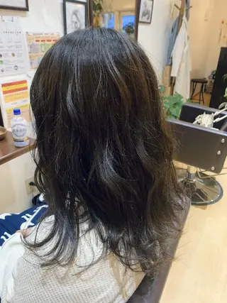 ロング カラー サトウ シューイチのヘアスタイル