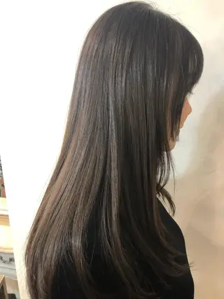 ロング カラー 【韓国ヘア×透明感 カラー】笹谷 莉未のヘアスタイル