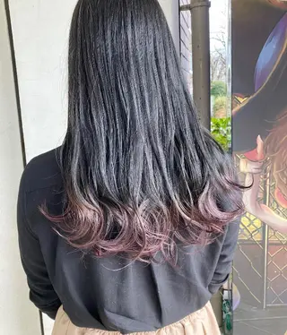 カラー 安永 里帆のヘアスタイル