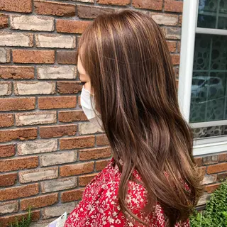 ロング やました りなのヘアスタイル
