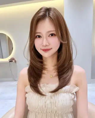 セミロング ヘアアレンジ 北村 誉 /パーソナルカラーのヘアスタイル