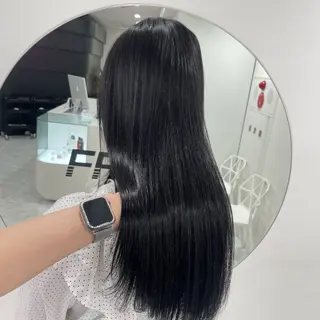 ミディアム カラー ラベンダー💜 グレージュ🩶のヘアスタイル