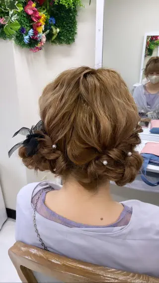 ヘアアレンジ ヘアセットサロン ココのヘアスタイル