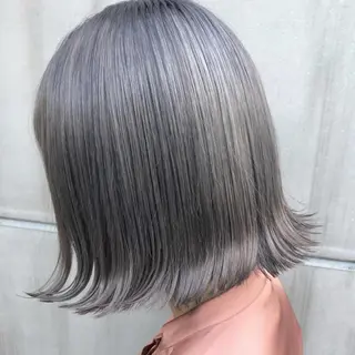 ショート カラー 【渋谷で人気】艶髪× 髪質改善/ツヤカラーのヘアスタイル