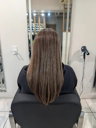 ロング カラー 大人髪ヘアセット/ 切りたて感なしカットのヘアスタイル