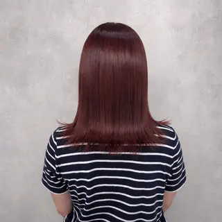 ミディアム カラー Aina ʚ透明感ɞ ブリーチ特化✨艶感のヘアスタイル