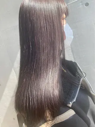 ロング カラー ﾌｸﾀﾞ ﾚﾝのヘアスタイル