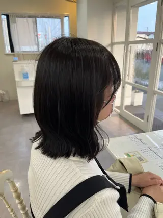 ミディアム 光本 千紘のヘアスタイル