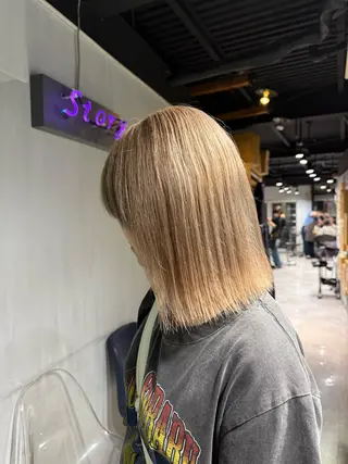 ショート カラー NANAMI🩵 大人可愛い韓国ヘアのヘアスタイル