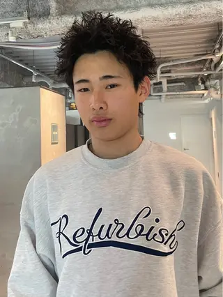 ショート パーマ 🔱メンズパーマ特化 🔱山下和輝のヘアスタイル