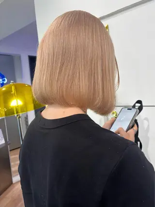 ミディアム ブリーチ透明感カラー 🍀mizuki🍀のヘアスタイル