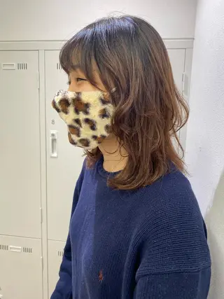 ミディアム カラー RIRI💛 ママ美容師👶🏻のヘアスタイル