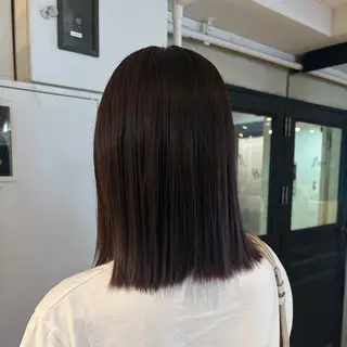 セミロング カラー ヘアアレンジ 🫧ハイトーン×艶 カラー🫧 Rionのヘアスタイル