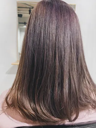 ミディアム カラー ヘアアレンジ ボブパーマコテ巻き風 パーマNo1深江秀平のヘアスタイル