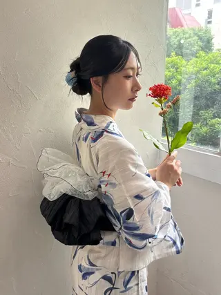 ロング ヘアアレンジ 🦋エクステ/透明感 カラー🦋宮川莉央のヘアスタイル