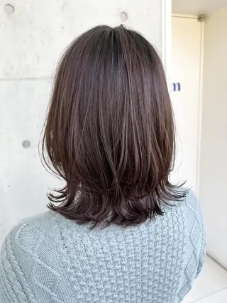 ミディアム カラー "小顔カット" Fuko.のヘアスタイル