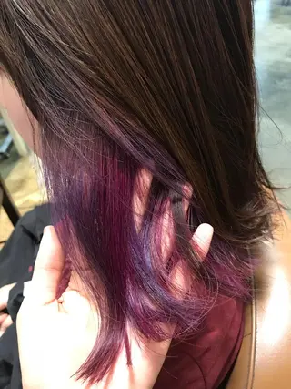 ミディアム カラー パーマ ヘアアレンジ メンズ キッズ ネイル マツエク・マツパ サロンドミルク 渋谷高比良のヘアスタイル