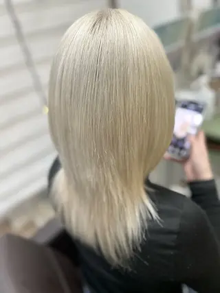 ミディアム くせ改善師 髪質改善師ゴトウのヘアスタイル