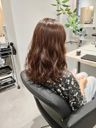 セミロング パーマ EIGHT北千住 ✨齋藤真理子のヘアスタイル