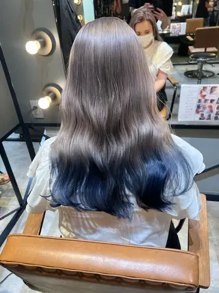 ロング カラー 髪質改善ストレート Kantaのヘアスタイル