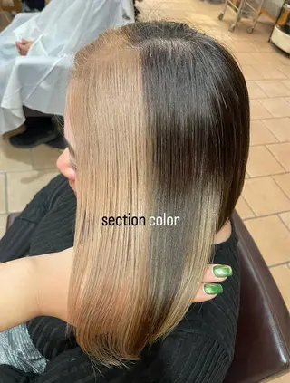 ショート カラー 顔周りレイヤー☆ スパ☆石上遥楓のヘアスタイル