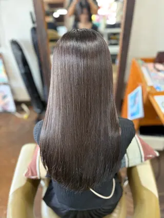 ロング カラー 生駒のパーマ達人 FEELけんけんのヘアスタイル