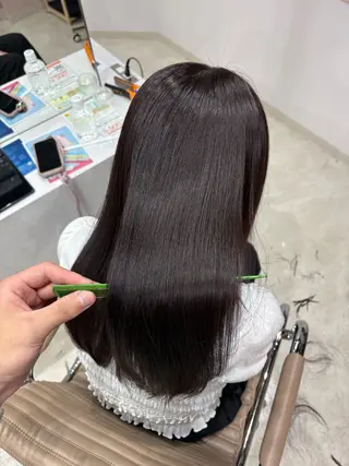 ロング 【朝ラク×縮毛矯正】 髪質改善NAOTOのヘアスタイル