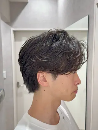 ショート パーマ メンズ 【東北メンズヘア1 位受賞🥇】本間祐太のヘアスタイル