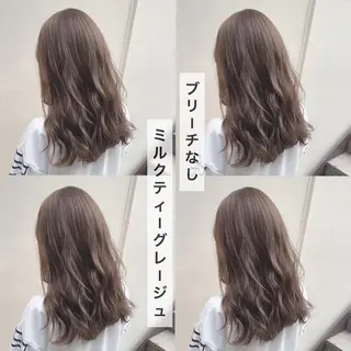 セミロング カラー 上品ヘア🤍顔周り/ レイヤー✨/林遼一郎のヘアスタイル