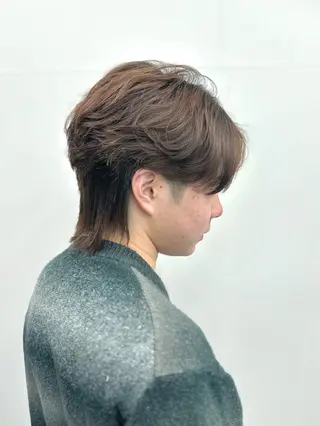ミディアム パーマ 博多メンズサロン 田中のヘアスタイル